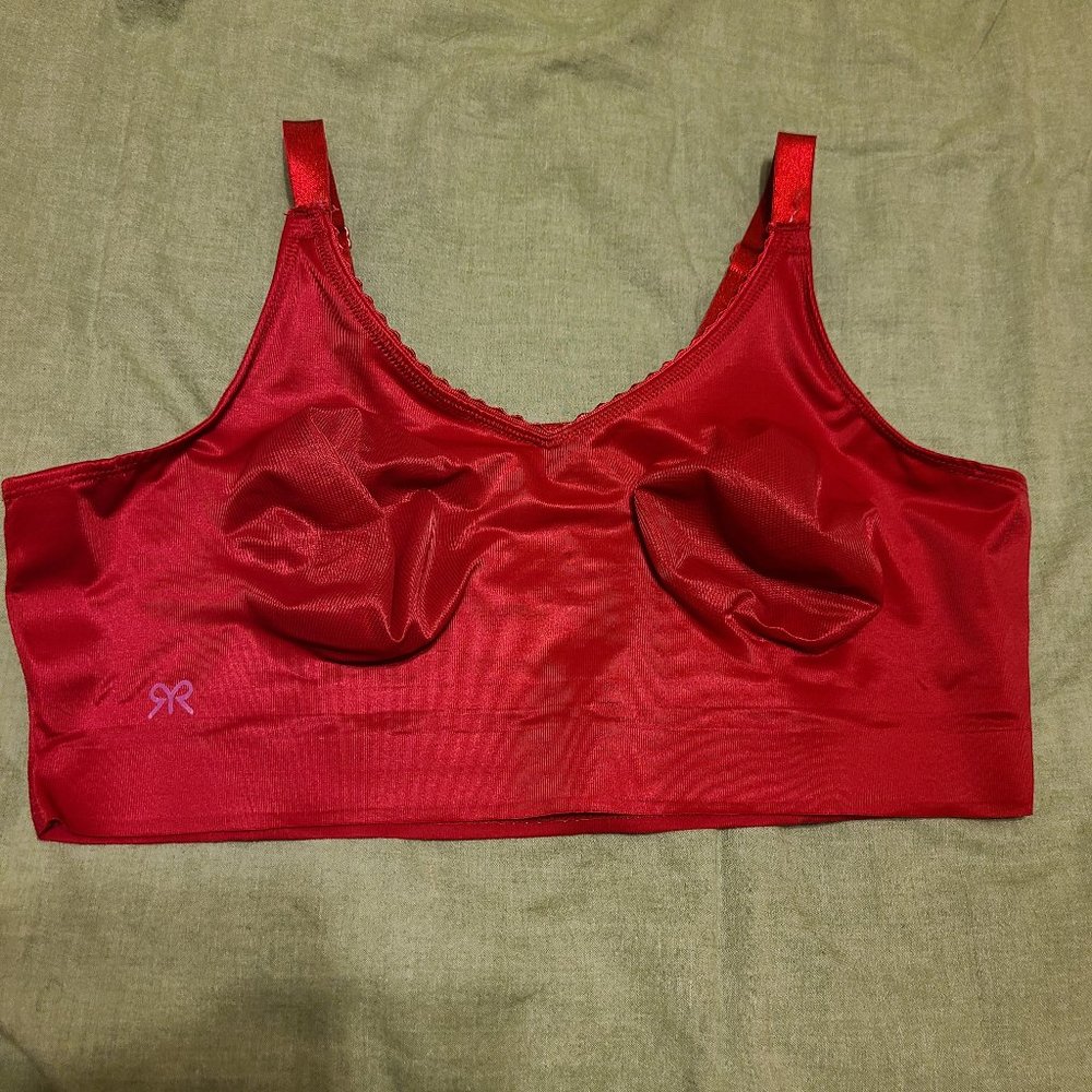 Red heritage lace demi ruby ribbon